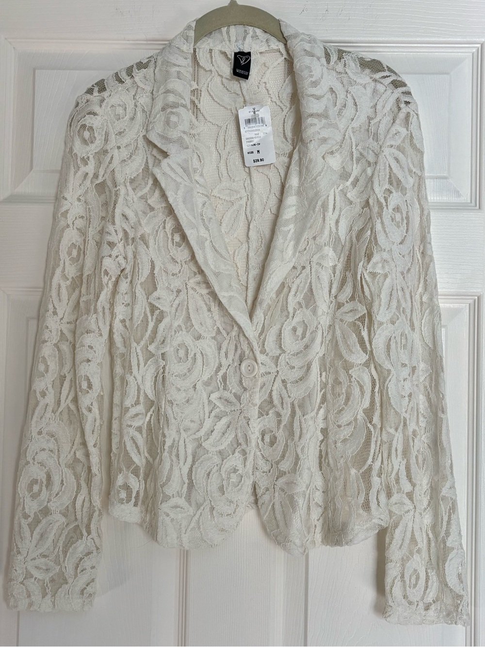 Windsor Cream Lace Blazer Jacket